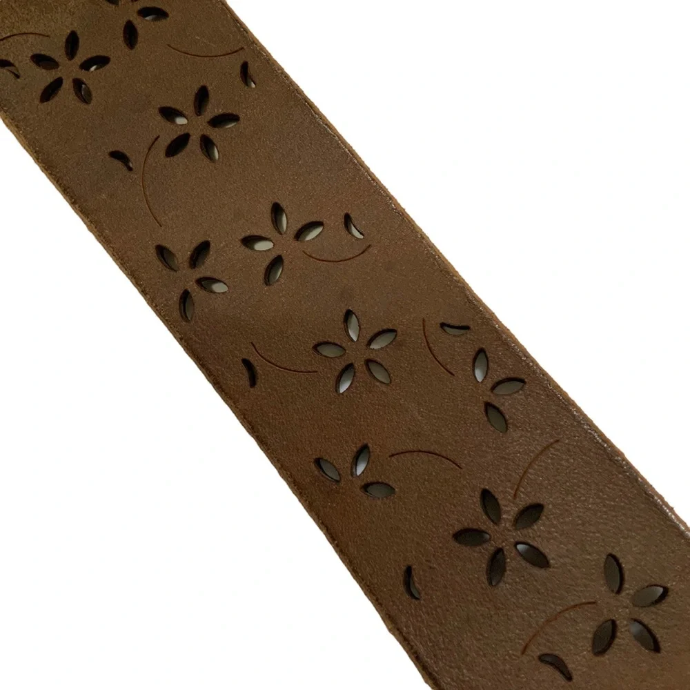Brown Italian Leather Made in the USA Belt sz M